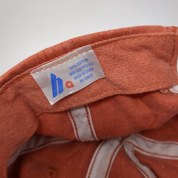 Franky & Louie's Lake Of The Ozarks Slideback Baseball Cap Orange One Size Ha - Picture 9 of 9